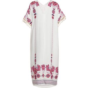 Usha - Midi-jurk - Viscose - Met Scoop Hals - Bloemenprint