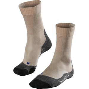 FALKE TK2 Cool Wandelsokken anti blaren, medium padding functioneel garen sportsokken dames beige - Maat 41-42