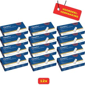 12x Corona test FlowFlex THT 08-2026 | Zelftest Goedgekeurd door RIVM - 12 x 1 stuks - Voordeelverpakking