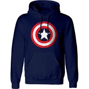 Marvel Captain America Hoodie/trui -2XL- Shield Blauw