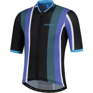 Rogelli Vintage Fietsshirt - Korte Mouwen - Heren - Zwart, Groen, Blauw - Maat M