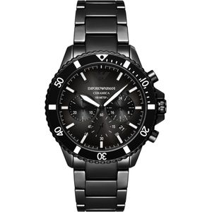 Emporio Armani Diver AR70010 Horloge - Keramiek - Zwart - Ø 43 mm