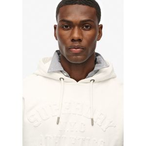 Superdry - Athletic Emboss - Hoodie - Oversized - Zwart