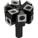 CMT ORANGE TOOLS - CNC Vlakfrees - Ø50,8 x 25 x 63,5 mm - Wisselmessen - S=Ø12