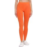 Bellivalini BLV-BLV50-147-LE Dames Leggings - Sport - Vrijetijdsbroek - Lang - Viscose - Sporbroek - Yogabroek - Oranje - XS