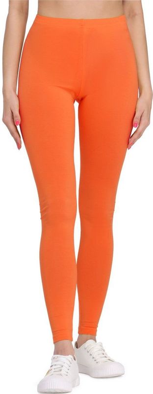 Bellivalini BLV-BLV50-147-LE Dames Leggings - Sport - Vrijetijdsbroek - Lang - Viscose - Sporbroek - Yogabroek - Oranje - XS