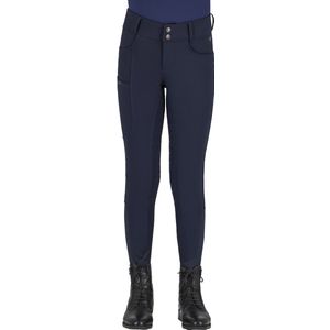 Qhp Rijbroek Lymee Softshell Junior Full-grip Navy - 164