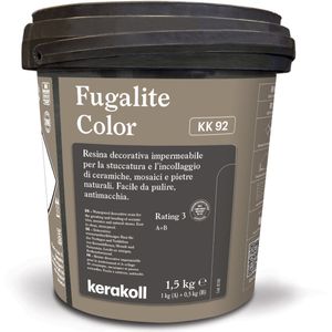 Kerakoll Fugalite Epoxy Voegmiddel KK92 - Kleur 92 Licht Bruin - 1,5 kg Voegmortel voor Tegels & Natuursteen - Verkrijgbaar in 50 Kleuren - Greenbuild rating 4