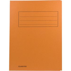 Class'ex dossiermap 3 kleppen formaat 237 x 347 cm (voor formaat folio) orange