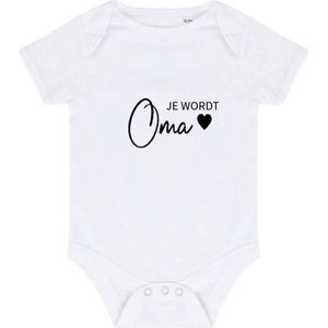 Romper zwangerschap aankondiging | Je wordt Oma | Oma | zwanger | geboorte - zwanger | in verwachting |0-6 maanden