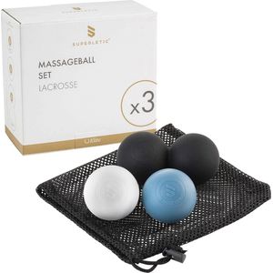 Lacrosse Massagebal voor Zelfmassage - Duo-Fasciabal voor Triggerpuntmassage - 6 cm Rubberen Bal