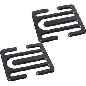 Metaal veiligheidsgordelversteller 2 stuks - universele autoveiligheidsgordelclip - legering nekbescherming - autoaccessoires voor nek en schouders - ontspannen