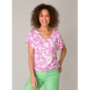 YEST Gieltje Tops - Orchid Pink/Off Whit - maat 34