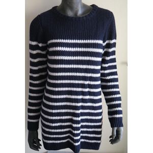 Gaastra Armine Trui - Donker Blauw/ Grijs Gestreept - Maat 3XL