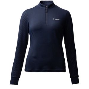 Horze Jocelyn kinder trainingsshirt met lange mouwen , Overture navy, 38