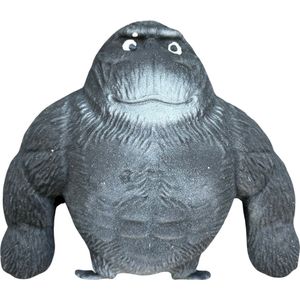 Smashing Gorilla - Stressverminderend - Grijs - 11cm - VTV Products - Monkekong - Me and my monki - Mr monkey - Smashing monkey - Kneedbaar - Ruimtezand - Kinderen - Aap - Gorilla - Stretch - Apen speelgoedfiguur - Aap speelgoed