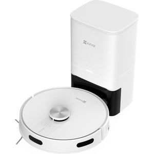 Ezviz RE4 Plus Slimme Robotstofzuiger - LiDAR Navigatie - Dweilen (300 ml) - Obstacle Vermijding - No-Go Zones - Tapijt Detectie - E10 Filter - Automatische Stofbak Legen - Compatibel met Alexa, Google Assistant - Wit