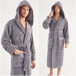 Heren Katoen Badjas Kevin / Grijs / maat XXL