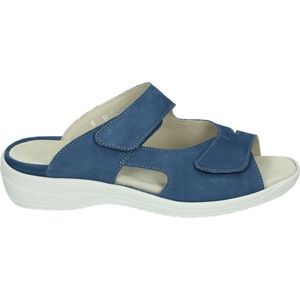 Strober - HANNA 74003H - Dames slippers - Kleur: Blauw - Maat: 38.5