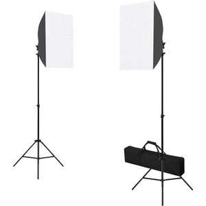 vidaXL - Fotostudioset - met - softboxlampen - en - reflector