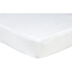 Sleepnight Matrasbeschermer - Jersey - (hoekhoogte 15 cm ) White - B 200 x L 200 cm - Lits-jumeaux extra breed Waterdicht - Geschikt voor Topper - 798641-B 200 x L 200 cm
