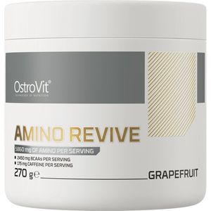 OstroVit Amino Revive 270 g grapefruit - Aminozuren Complex - L-histidine - L-leucine - L-valine - L-isoleucine - L-glutamine - L-arginine - L-tyrosine - L-lysine HCl - Caffeine - Aminozuren