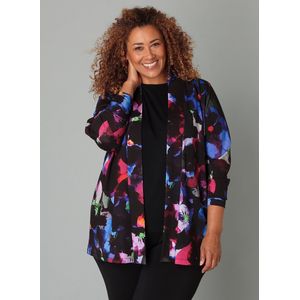 Colletta - Vest - Multi - Driekwart Mouwen - Openvallende Hals