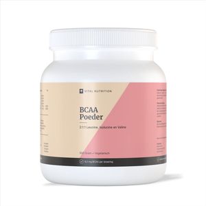 Vital Nutrition BCAA Poeder - Framboos - 9.2mg BCAA - 2:1:1 verhouding - Met vitamine C en D3 - 330g (30 doseringen)