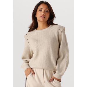 Minus Katharina Knit Pullover Truien & vesten Dames - Sweater - Hoodie - Vest- Beige - Maat S