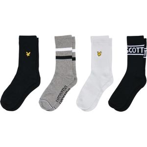 Lyle & Scott - 4-pack premium sport sokken - maat 40-46