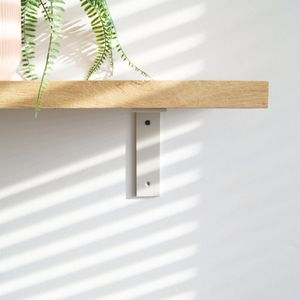 STERKSTAEL Ares Greige - industriële plankdrager – geschikt voor een plank van 20 to 25 cm – kleur grijs beige – incl. bevestigingsmateriaal - poedercoating – staal - 1 stuk