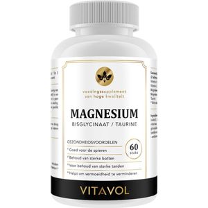 VITAVOL - Magnesium Bisglycinaat/Taurine - 60 stuks