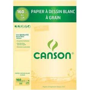 CANSON-kleurblok, DIN A4, 200 g/qm, 20 vel