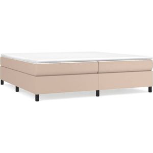 vidaXL - Bedframe - kunstleer - cappuccinokleurig - 200x200 - cm