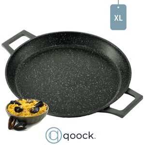 Cheffinger© | XL Paella pan | Ø36cm | Alle warmtebronnen | Marble Coating | Inductie