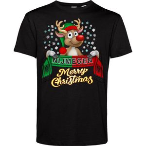 T-shirt Nijmegen | Foute Kersttrui Dames Heren | Kerstcadeau | NEC supporter | Zwart | maat 4XL