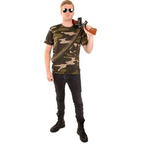 Leger & Oorlog Kostuum | Shirt Camouflage Print Soldaat Kostuum | XXL | Carnaval kostuum | Verkleedkleding