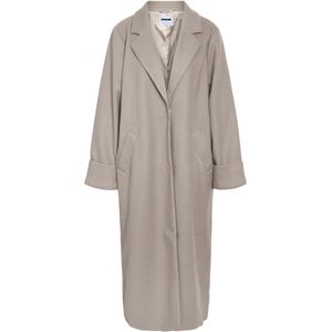 Noisy May - Nmcaddy Long Coat Fwd Noos - Lange Jas - Nomad/Melange - Dames