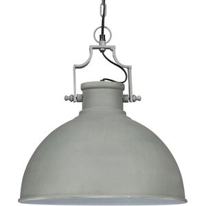 Relaxdays hanglamp industriële stijl groot - shabby look - plafondlamp metaal E27 - grijs