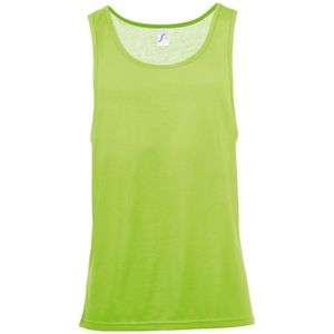 SOLS Unisex Jamaica Mouwloze Tank / Vest Top (Neon Groen)