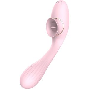 Playbird® - Licky Luke - likkende vibrator - G-spot vibrator - tong vibrator - buigbaar - lichtroze