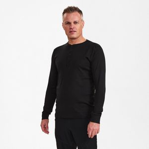 Engel Extend Grandad T-shirt met lange mouwen 9257-565 - Black - XS