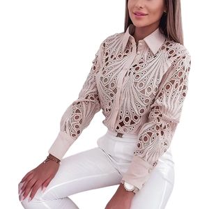 Doorschijnend Dames Blouse Roze - Shirt - Fashion - Mode - Zomer - Feest