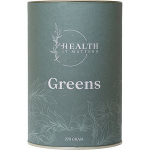 Health it Matters - Greens - Supplement - Groenten en Fruitcomplex - Vezels - Probiotica - Acerola - 270 gram (30 porties)