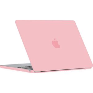 Mobigear Laptophoes geschikt voor Apple MacBook Air 15 Inch (2023-2025) Hoes Hardshell Laptopcover MacBook Case | Mobigear Glossy - Roze - Model A2941 / A3114 / A3241