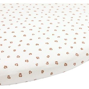 Meyco Baby Mini Panther Hoeslaken Boxmatras Rond - Soft Pink - 90/95cm