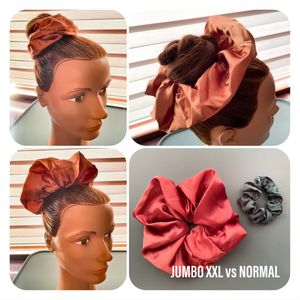 Cute Vibes Satijnen XXL Scrunchie 20CM - Gouden Haarstrik