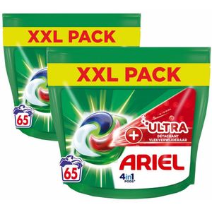 Ariel 4in1 Wasmiddel Pods +Ultra Vlekverwijderaar - 130 Wasbeurten