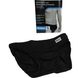 Microvezel Slip gevoerd voor Heren maat S Zwart – 30x24cm | Onderbroek voor Mannen | Katoen | Ondergoed