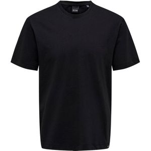 Only & Sons T-shirt Onsmax Life Reg Ss Stitch Tee Noos 22025208 Black Mannen Maat - XS